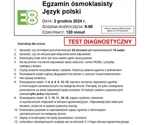 Mamy arkusze CKE próbnego egzaminu ósmoklasisty 2024! Takie były zadania