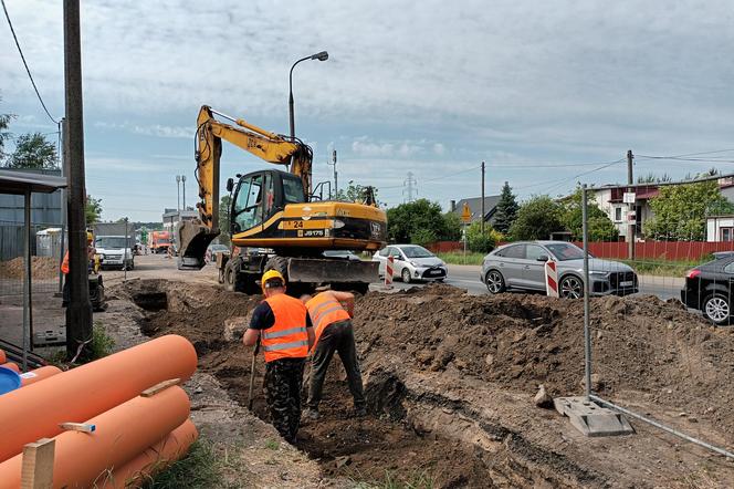 Skrzyżowanie na granicy Bielan i Izabelina