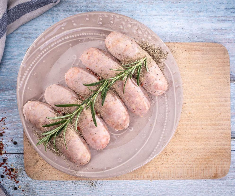 domowa biała kiełbasa