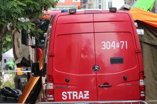 Rozbiórka spalonej kamienicy przy ul. Kraszewskiego 12 