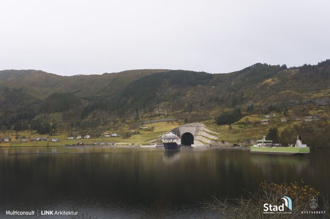 Wizualizacja tunelu dla statków w Norwegii