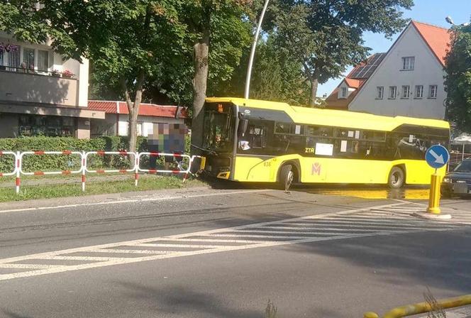 Wypadek autobusu w Mysłowicach