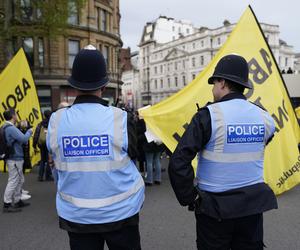 Koronacja Karola III. Protesty przeciwko królowi w Londynie  