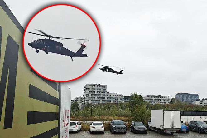Wojskowe śmigłowce latają nisko nad Warszawą. Co się dzieje?