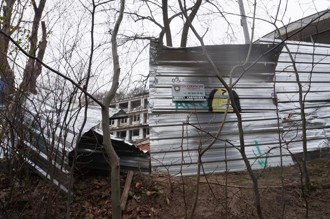 Sanatorium Zdrowie w Orłowie. Zniszczony budynek