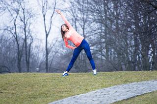  	Piękna Klaudia Halejcio na sportowo na joggingu !
