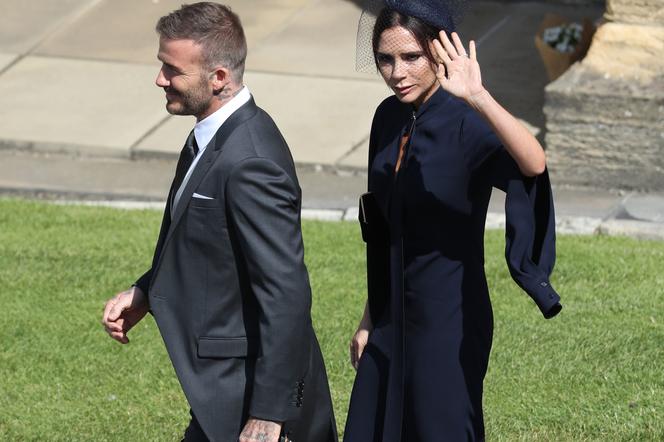 Victoria i David Beckham na ślubie Meghan Markle i księcia Harry'ego