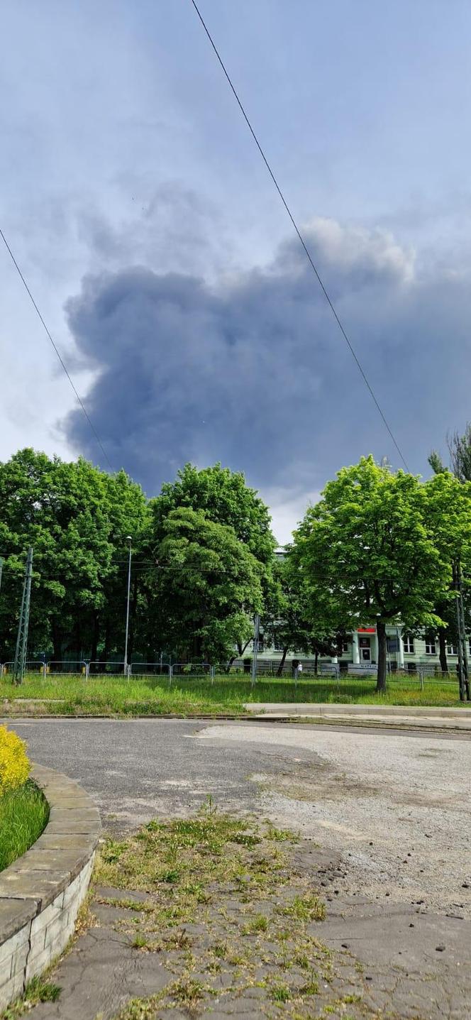 Pożar w Siemianowicach Śląskich. Płonie składowisko odpadów