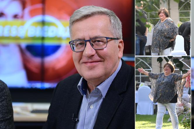 Bronisław Komorowski komentuje huczne imieniny żony Anny w Budzie Ruskiej. Ale numer!