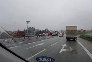 Wypadek w Mogilanach: Utrudnienia dla kierowców na zakopiance [ZDJĘCIA]