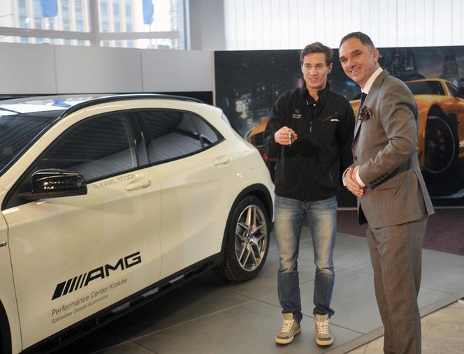 Kamil Stoch w Mercedesie GLA 45 AMG