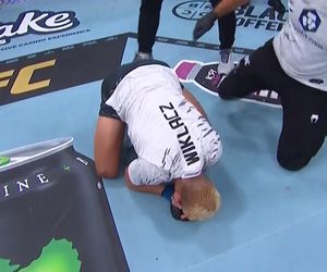 Jakub Wikłacz wpadł w objęcia Joanny Jędrzejczyk. Wzruszające sceny po wygranym debiucie w UFC