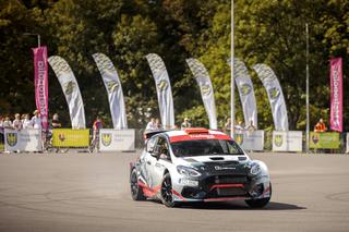 Rajd Śląska 2022 - trasa rajdu. Odcinek specjalny w Katowicach w pobliżu Spodka i Strefy Kultury