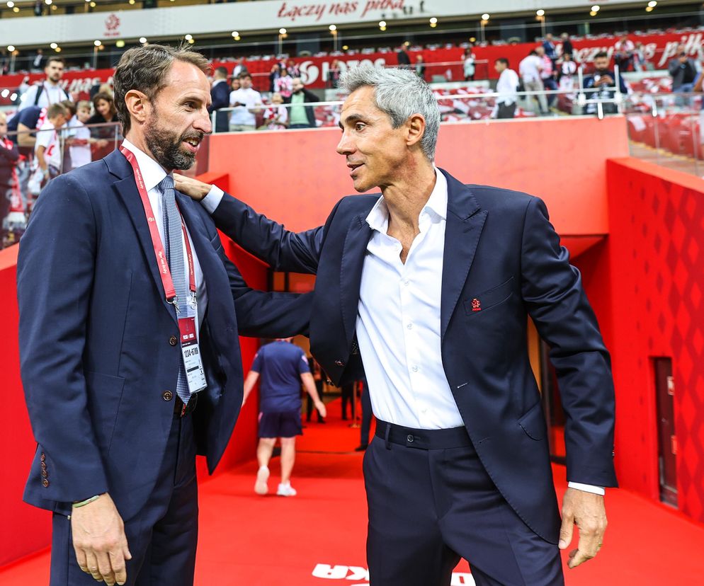 Trener Anglii Gareth Southgate i Paulo Sousa