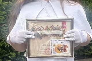 Pierwsza Komunia Święca córki Iwony Węgrowskiej 