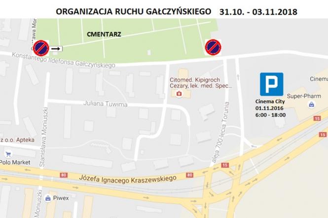 Zmiana organizacji ruchu przy cmentarzach w Toruniu - szczegóły!