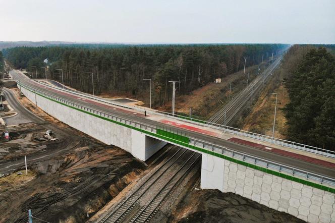 Nowy wiadukt nad linia kolejową w Myszkowie