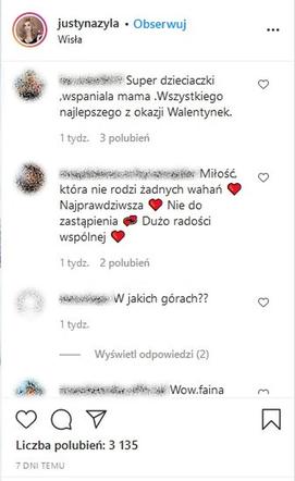Komentarze u Justyny Żyły
