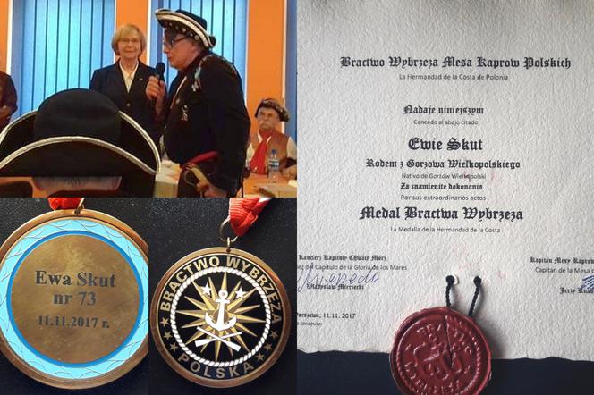 Ewa Skut odznaczona Medalem Bractwa Wybrzeża