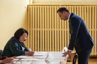 Prezydent Andrzej Duda z żoną wzieli udział w referendum