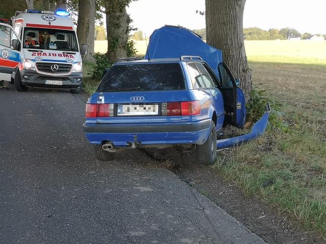Wypadek na trasie Debrzno - Cierznie