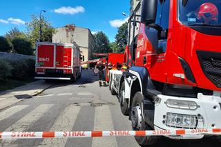 Zawalona kamienica przy ul. Głowackiego w Łodzi 