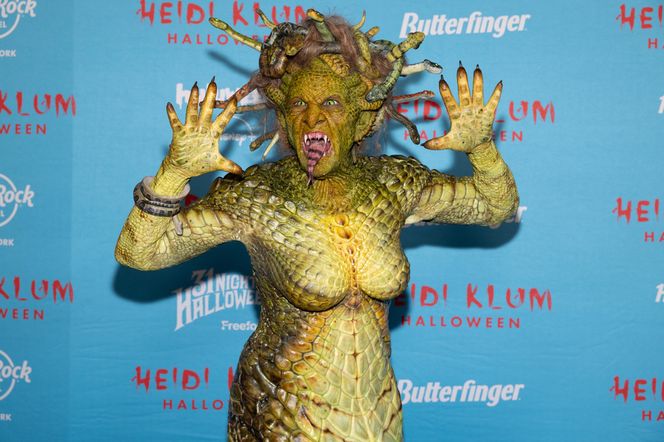 Heidi Klum jako Meduza na Halloween 2025