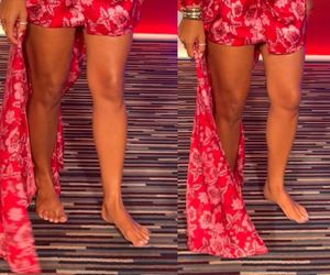 Paulina Krupińska bez butów