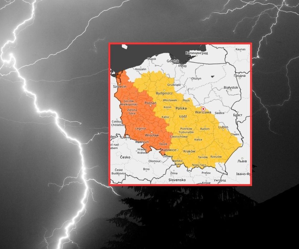 Uwaga na burze z silnym deszczem! Zachodnia Polska objęta alertem II stopnia