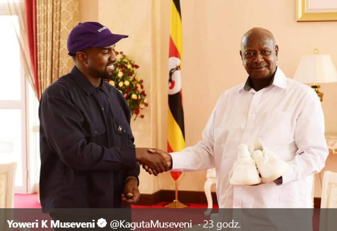 Kanye West i prezydent Ugandy