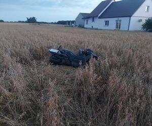 31-letni motocyklista wypadł z drogi i uderzył w słup! Zginął na miejscu