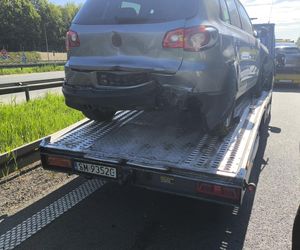 Wypadek na autostradzie A4 w Mysłowicach