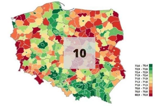 Gdzie Polacy żyją najdłużej? Oto lista 10 powiatów