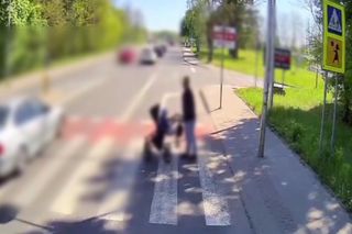 Przejście grozy w Zielonej Górze. Mężczyzna z dzieckiem ryzykowali życiem 