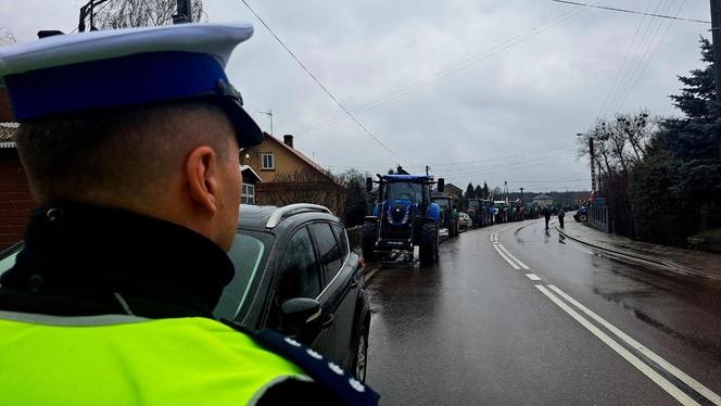 Protest rolników w woj. podlaskim (20.02.2024)