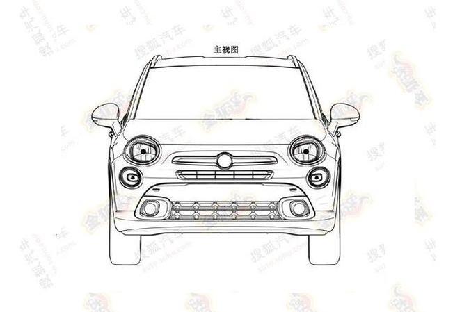 Fiat 500X - szkice patentowe
