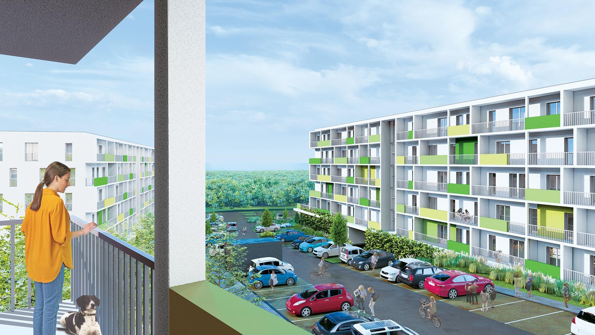 Zielone wzgórze: projekt osiedla budynków wielorodzinnych przy ulicy Sarni Stok w Bielsku-Białej