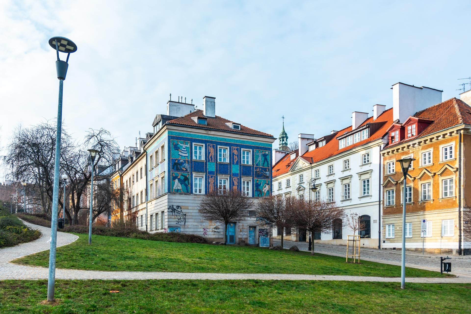 Mozaika na Mostowej 9a w Warszawie