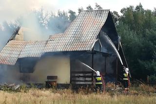 Pożar domków letniskowych