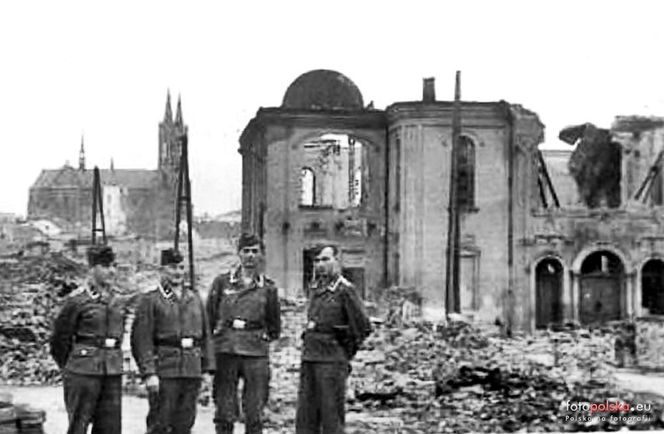 Białystok zniszczony po II wojnie światowej