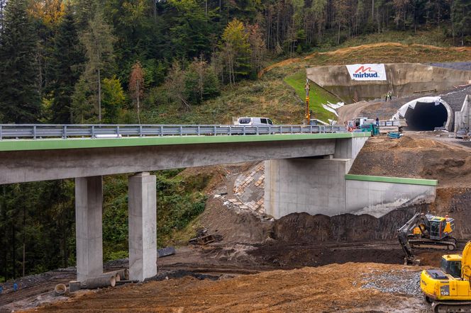 Budowa S1 Przybędza - Milówka, październik 2024