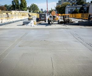 Południowy wiadukt Trasy Łazienkowskiej (październik 2025)