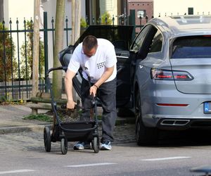 Marcin Hakiel z Dominiką i synkiem Romeo w Sopocie