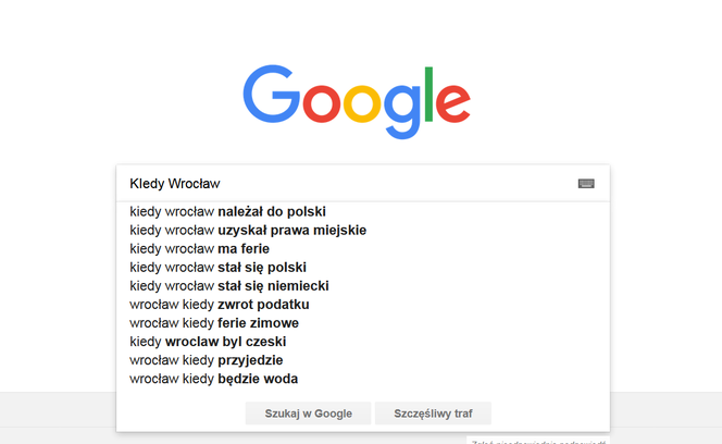 Wrocław w Google