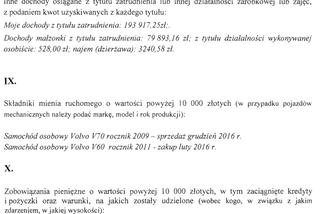 13 Oświadczenie majątkowe wiceprezydenta Krzysztofa Piątkowskiego