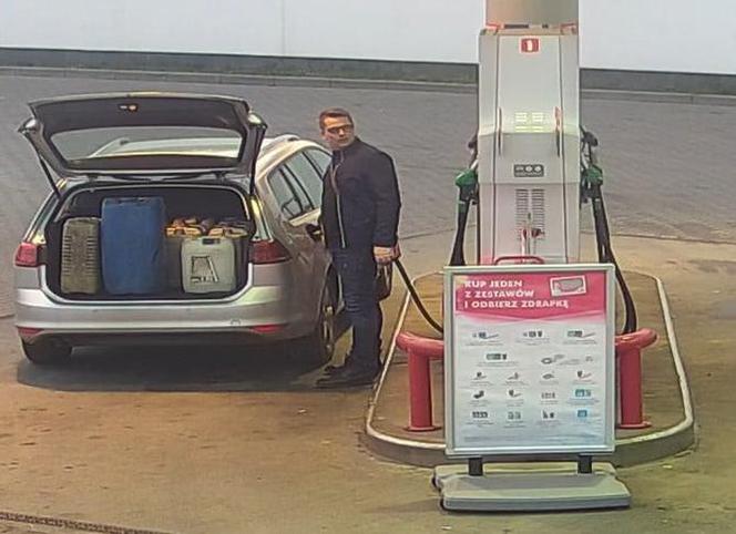 Policja poszukuje złodzieja paliwa