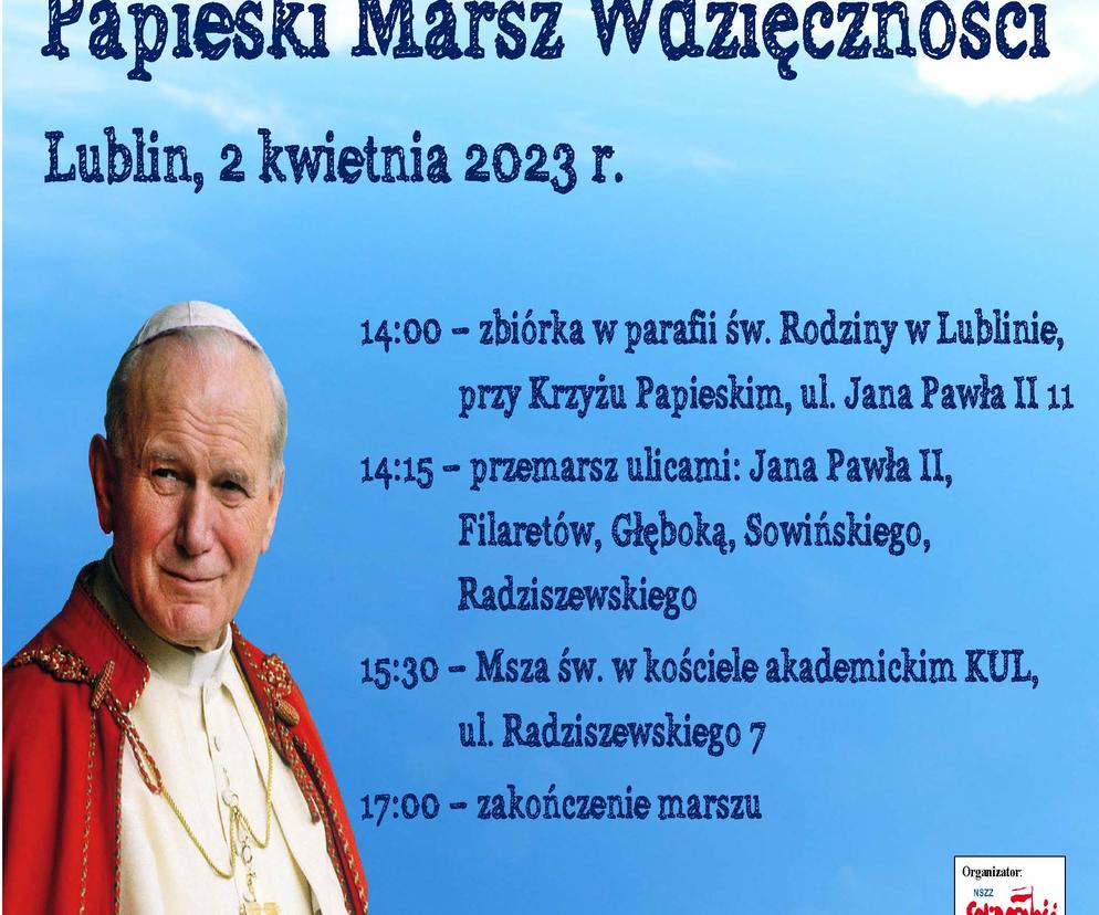 Papieski Marsz Wdzięcznosci w Lublinie 
