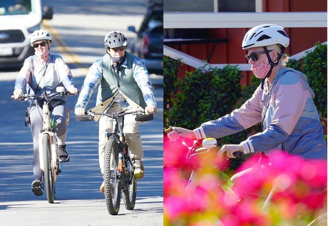 Katy Perry i Orlando Bloom na rowerach