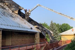 Spalony kościół Św. Floriana w Sosnowcu