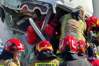 Na trasie S2 w rejonie Ursusa doszło do poważnego wypadku